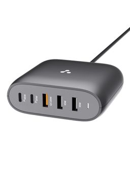 Ambrane - RAAP HUB 75 75W Charging Hub for Laptop, iPhone & Android with BoostedSpeed Black